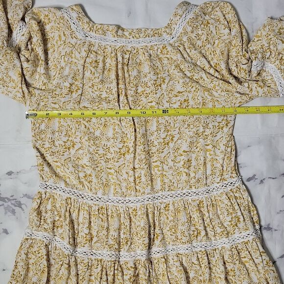 Free People 'Talk About It' Yellow Floral Blouse - Picture 5 of 5